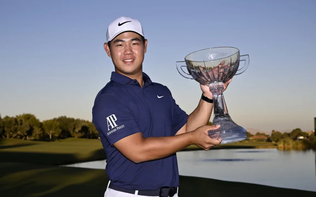 Tom Kim becomes youngest golfer to win three PGA Tour titles since Tiger Woods