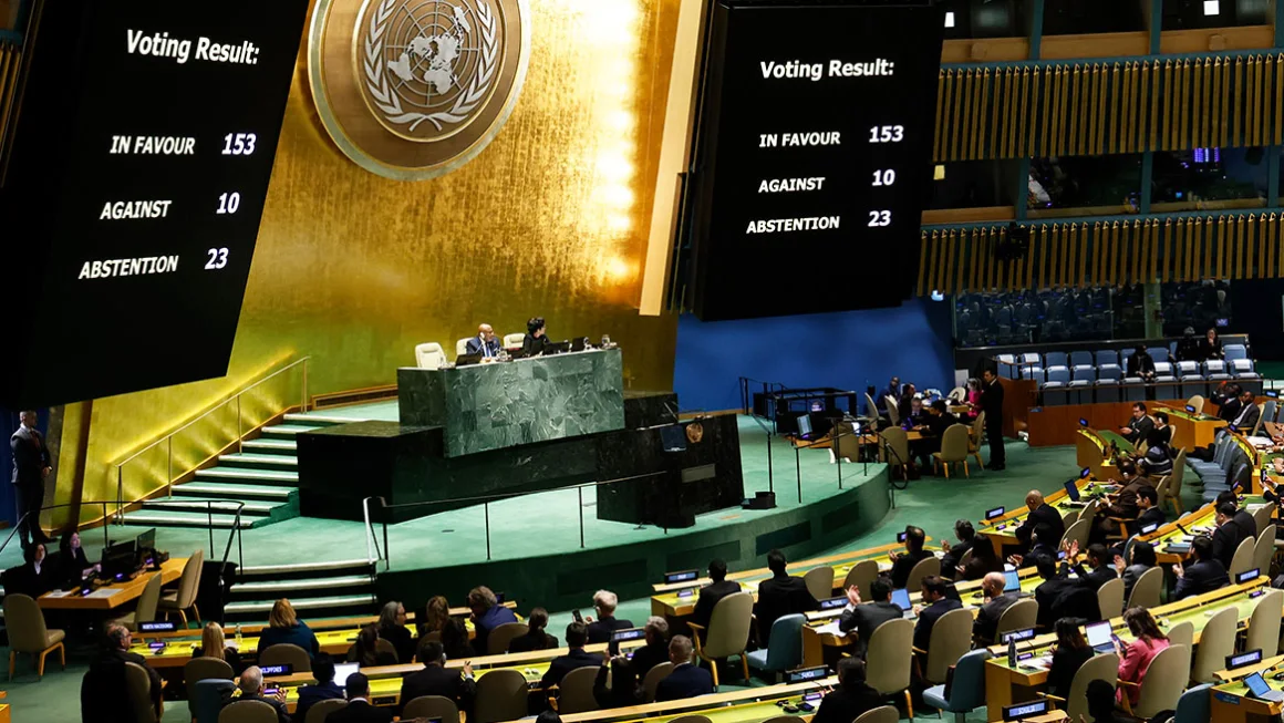United Nations General Assembly votes to demand immediate ceasefire in Gaza